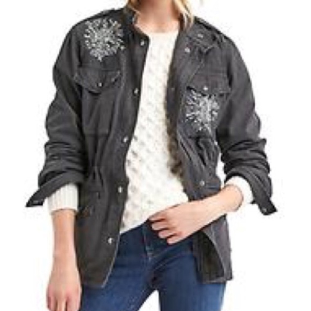 NWOT Ladies Gap Military Style Utility Jacket Shacket XS